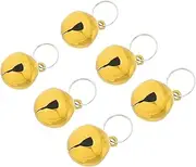 HOLIDYOYO 6pcs Collar Bells For Small Cat Bells Collar For Puppy Hanging Ring Decoration Pets Tracker DIY Crafts Accessories For Daily Use