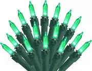 Green St Patricks Day Lights - Green Christmas String Lights - 100 Count LED Gre