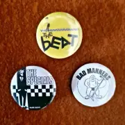 SKA RUDE Badge Set / Punk Rock / The Beat / The Specials / Bad Manners