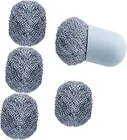 LOEFLIFA 1 Set Nano Cleaning Balls BBQ Cleaning Brush with Ergonomic Handle Replacement Scouring Pads for Kitchen Home Durable Non Slip Design
