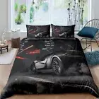 Bedding Set Teens Speed Sports Car Comforter Cover Double Size Extreme Sport