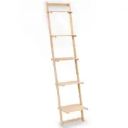 Ladder Wall Shelf Cedar Wood 41,5x30x176 cm