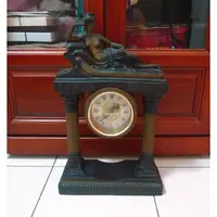 在飛比找蝦皮購物優惠-深坑自取 收藏30年珍藏品 古典希臘女神造型桌鐘時鐘座鐘立鐘