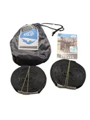 Set Of 2 Equip 97603 Hammock Straps Black Reinforced Stitching 250 lb per strap