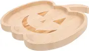CHILDWEET Halloween Pumpkin Shaped Serving Tray Unique Platter for Snacks Fruit Candy Versatile Food Serving Tray for Halloween Parties Decorations