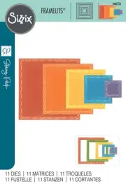 Sizzix Framelits Die Set By Stacey Park-Fanciful, Yvette Interlaced Squares,1Pk