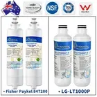 4 X Fisher Paykel 847200 Fridge Water Filter Replacement LG LT1000P Water Filter