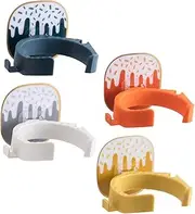 Beavorty 4pcs Hair Dryer Holder Hair Dryer Organizer Wall Mount Clothes Storage Rack Hair Dryer Storage Organizer Hair Brush Holder Hair Dryer Hanger Razor Stand Hair Dryer Rack Plastic