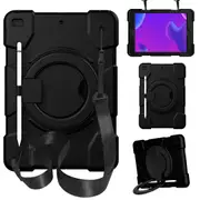 MCC Kids Shockproof Strap iPad 10.2 2020 8th Gen Apple Case Cover Ring [Black]