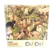 Vintage SPRINGBOK Hallmark Puzzle 1000 Piece CATS CATS CATS 1997 Jigsaw Sealed