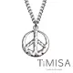 【TiMISA 純鈦飾品】和平風尚-原色(大)純鈦項鍊(M02D)