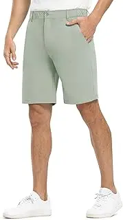 [Rdruko] Men's Golf Shorts Stretch Quick Dry 9' Work Casual Shorts with 5 Pockets