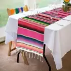 Mexican Style Table Runner Colorful Shawl For Wedding Party E7Q8 Decor T1C2 Z2Y6