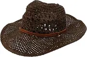 [Outanaya] 1pc Cowboy Hat Visor Men's Sun Hat Sun Hat for Men Straw Hat for Men Straw Cowgirl Hat Dome Straw Hat Summer Outback Cowboy Hat Straw Braid Hat Cowboy Straw Hat Beach Straw Hat Set