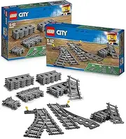 Lego City Rails & Switches Combi (60205 + 60238), Railway Extension (Lego Train Expansion), Accessories for Electric Train