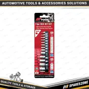 13 Pcs of PK Tool 1/4 Inch Dr & 10mm Hex SAE Hex Bits Set - with Hex Adaptors