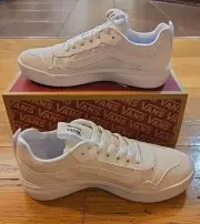 Vans Womens Range Exp White/White Skateboarding Shoes Size 7.0 VN0A5ELAH3H
