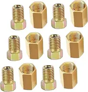 ULTECHNOVO 18pcs Brake Line Fittings Assortment Threads Flare Tube Nuts for Brake Line Easy Installation Kit for Professional and Use