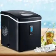 Ice Cube Maker Commercial Machine Portable Countertop Stainless Steel LCD Screen