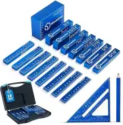 16-Piece Setup Blocks - Precision Height Gauge for Router & Table Saw, Aluminum