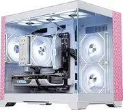 Aftershock Gaming PC - AMD Ryzen 5 7500F, RTX 4060Ti 8GB, 32GB RAM, 1TB SSD,650W PSU | Windows 11 | Pink KOI Print - Unleash Gaming Power with This Tower Desktop Computer
