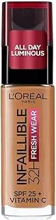 L’Oréal Paris Infallible 32HR Freshwear Foundation with SPF25 and Vitamin C - 330 Hazelnut