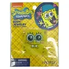 Spongebob Body Jewelry Peel And Stick Glitter Tattoo Sticker Costume Party New