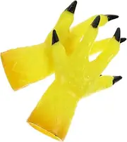 [BESTYASH] Costume Devil Gloves Weird Hands Animal Puppets Mittens Apparel The Marionettes Outfits The Mitten Gloves for Trick Gloves Pvc Red