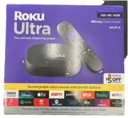 Roku Ultra HD | 4K | HDR Dolby Vision Atmos Wi-Fi 6 Streaming Device (4850RW)