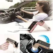 Car Handsfree Phone Red LED Wireless Bluetooth MP3 Player Charger FM Transmitter (for: Fiat)