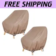 Heavy-Duty Waterproof Patio Chair Covers - 600D Polyester - 28W x 30D x 32H