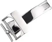 [KLVN] Stainless Steel Clasp Folding Buckle Watch Strap Watchband Belt Buckle For Tudor Black Bay 18mm Silver Watch Buckle