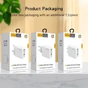 PD 120W Fast Charging 5 Ports USB C Quick Charge 3.0 Adapter