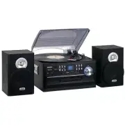 Jensen Home Shelf Stereo Record Player System With Speakers iPod Aux Vinyl CD