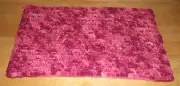 New Uniq Handmade Crochet 11.5x17.5 Rectangle Table Runner Mat Centerpiece Pink