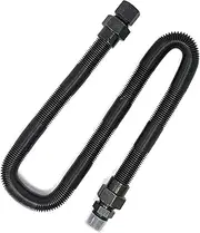 Midwest Hearth 3/4" Whistle Free Gas Flex Line for Fire Pit - Black (48" Long)