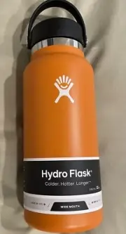 BNWT HydroFlask WIDE MOUTH 32 ounce Bottle "MESA” orange ships FREE new