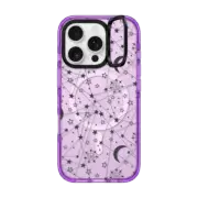 iPhone 16 Pro Impact Ring Stand Case MagSafe Compatible Sun moon stars
