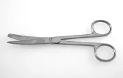 OPERATING DISSECTING DRESSING SCISSORS SHARP BLUNT 6.5" CURVED STAINLESS STEEL