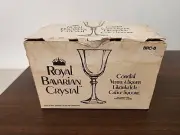 Royal Bavarian Crystal Sherry Glasses New! 1984! Vintage