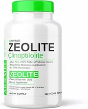 aromel Zeolit 120 Capsules | Detox | Clinoptilolite 95% | 3X Activated | Natural Mineral Dust Less-Than 2 µm |