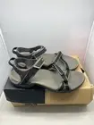 Teva Verra Vegan Sport Sandals Women's 7 Black 1006263 Ankle Strap Hook & Loop