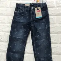 在飛比找蝦皮購物優惠-Levi’s 塗鴨風 牛仔褲 女童 110 全新