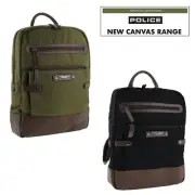POLICE Italian Design Rustic Canvas Backpack - POL 34