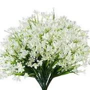 Bundles Artificial Daffodils Flowers, Fake Artificial Greenery UV 10 White