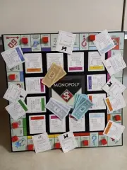 Monopoly board game art, decoration nostalgia version
