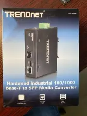 TRENDNET HARDENED INDUSTRIAL 100/1000BASE-T TO SFP MEDIA CONVERTER