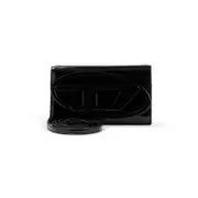 [Diesel] Diesel-Black Leather 1dr Wallet Strap Bag-Donna OS CM