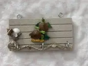 Beach Sea Turtles Sea Shells Key Hook Wall Mounted Holder Made In Mexico