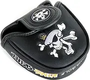 CNC GOLF King Skull Black Mallet Putter Cover Headcover for Scotty Cameron Taylormade Odyssey 2ball